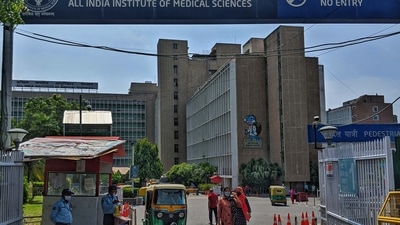 The main entrance to the OPD at AIIMS, New Delhi. (HT file) The main entrance to the OPD at AIIMS, New Delhi. (HT file)