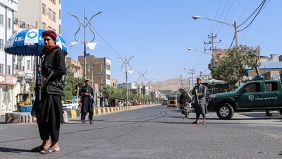 Afghanistan: Taliban fighters stand guard at a checkpoint in Herat. (AFP File) Afghanistan: Taliban fighters stand guard at a checkpoint in Herat. (AFP File)