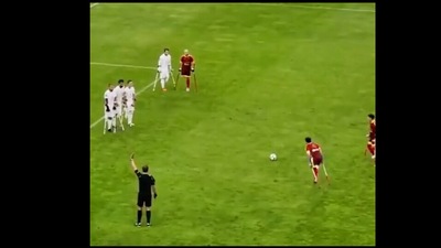 Amputee football players in the middle of a game. (Twitter/@SantoshSinghIPS)