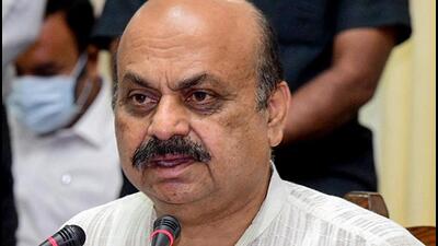 Chief minister Basavaraj Bommai termed the Congress’ new “guarantee” of giving ₹2,000 every month to the woman head of households if voted to power, as an attempt out of desperation to mislead the people of the state ahead of assembly polls. (PTI) Chief minister Basavaraj Bommai termed the Congress’ new “guarantee” of giving ₹2,000 every month to the woman head of households if voted to power, as an attempt out of desperation to mislead the people of the state ahead of assembly polls. (PTI)