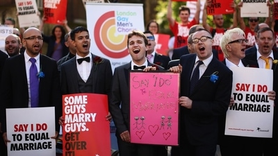 Church of England and Wales refuses to back same-sex marriages. (gettyimages) Church of England and Wales refuses to back same-sex marriages. (gettyimages)