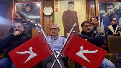 Jammu Kashmir National Conference vice-president Omar Abdullah attends a party convention, in Srinagar on Wednesday. (ANI) Jammu Kashmir National Conference vice-president Omar Abdullah attends a party convention, in Srinagar on Wednesday. (ANI)