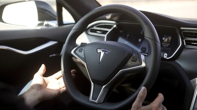 Autopilot features are demonstrated in a Tesla Model S. (Representative Image/ REUTERS)