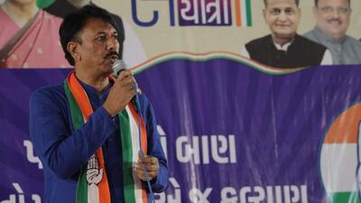 The Congress is one seat short of the 10% mark required for it to choose the leader of opposition (LoP). (Twitter | Amit Chavda) The Congress is one seat short of the 10% mark required for it to choose the leader of opposition (LoP). (Twitter | Amit Chavda)