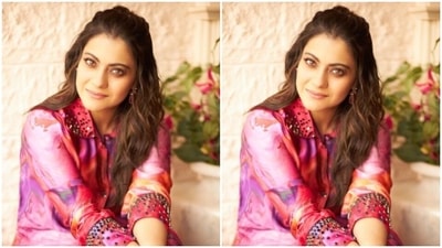 Styled by fashion stylist Radhika Mehra, Kajol wore her tresses open with a part of tresses tied to the back. She styled her tresses in wavy curls. (Instagram/@kajol) Styled by fashion stylist Radhika Mehra, Kajol wore her tresses open with a part of tresses tied to the back. She styled her tresses in wavy curls. (Instagram/@kajol)