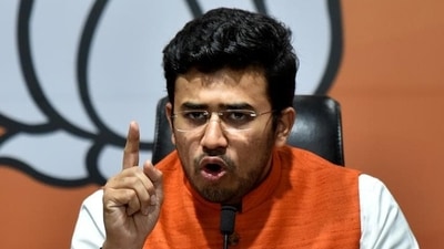 BJP MP Tejasvi Surya. (File) BJP MP Tejasvi Surya. (File)