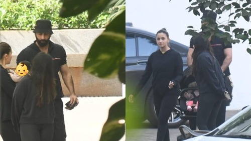 Alia Bhatt, Ranbir Kapoor, Shaheen Bhatt were snapped with Raha Kapoor in Mumbai. (Pics: Varinder Chawla) Alia Bhatt, Ranbir Kapoor, Shaheen Bhatt were snapped with Raha Kapoor in Mumbai. (Pics: Varinder Chawla)