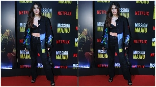 Rhea Chakraborty at Mission Majnu screening. (HT Photo/Varinder Chawla) Rhea Chakraborty at Mission Majnu screening. (HT Photo/Varinder Chawla)