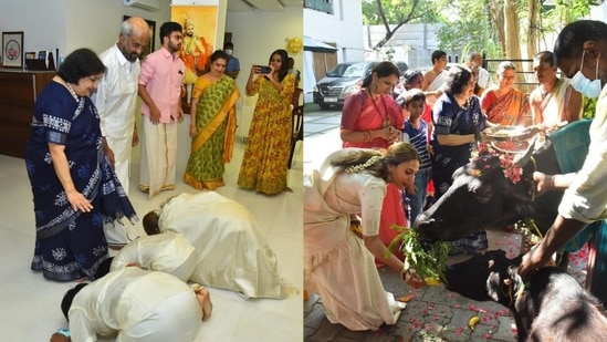 Aishwaryaa Rajinikanth shared pictures as she celebrated Pongal with Rajinikanth and Latha.