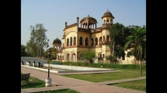 The Bhatkhande Sanskriti Vishwavidyalaya campus in Lucknow (HT File Photo)