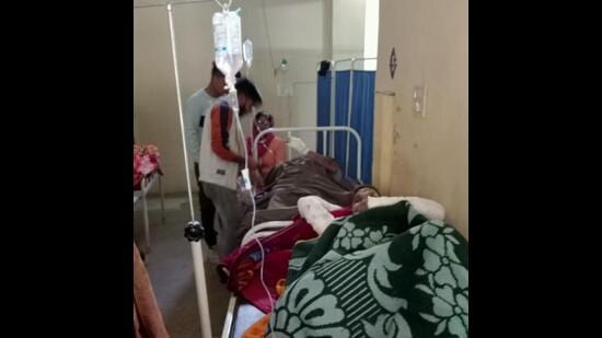 The injured in the Karnal cylinder blast are admitted at a private hospital, where they are said to be stable. (HT File)