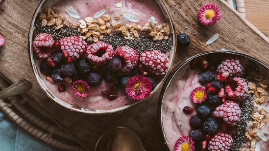 Smoothie bowls are a delicious and healthy breakfast or snack option. They can be made with any combination of fruits and vegetables you have on hand and can be topped with nuts, seeds, and coconut flakes for added texture.(Pexels)