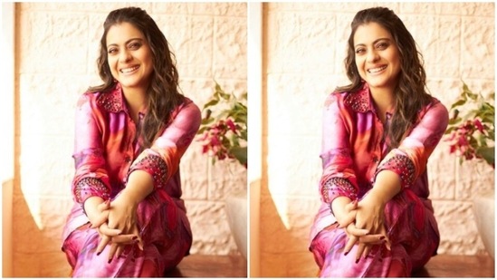 In pink earrings and matching pink stilettos, she further accessorised her look for the day. (Instagram/@kajol)