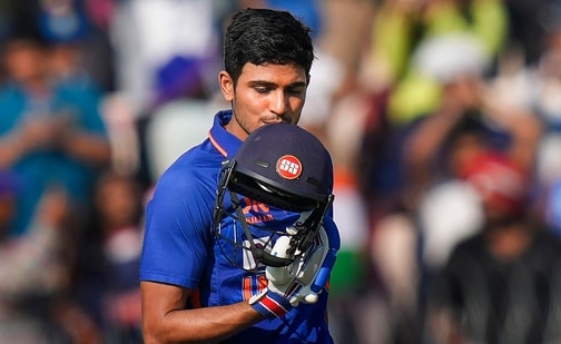 ndian opener Shubman Gill has scripted history with a sensational double century in the 1st ODI between India and New Zealand on Thursday.(PTI)