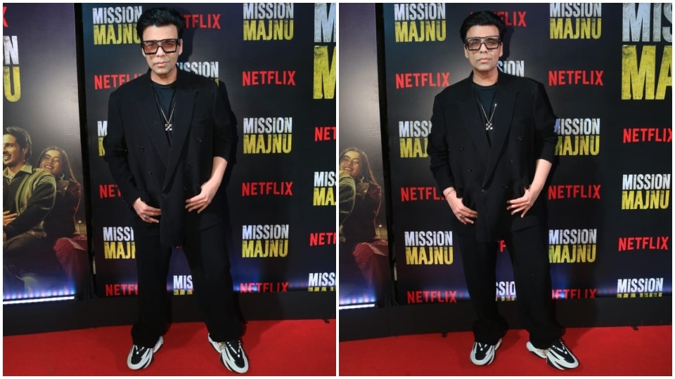 Karan Johar at Mission Majnu screening. (HT Photo/Varinder Chawla) Karan Johar at Mission Majnu screening. (HT Photo/Varinder Chawla)