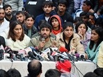 The protest of India's top wrestlers against sexual assault continued for the second day on Thursday at Delhi's Jantar Mantar. The protest of India's top wrestlers against sexual assault continued for the second day on Thursday at Delhi's Jantar Mantar.