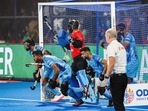 India had a mountain to climb if they wanted to earn the top spot in Pool D.(Hockey India Twitter) India had a mountain to climb if they wanted to earn the top spot in Pool D.(Hockey India Twitter)