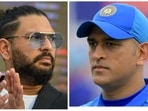 Yuvraj Singh was called out by a host of MS Dhoni fans on Twitter (PTI-Getty Images) Yuvraj Singh was called out by a host of MS Dhoni fans on Twitter (PTI-Getty Images)