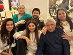 Shabana Azmi, Javed Akhtar, Farhan Akhtar, Zoya Akhtar and Honey Irani in a rare photo.