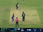 Shardul Thakur bowled the perfect yorker to dismiss Bracewell