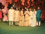 Anant Ambani, Radhika Merchant engaged at Antilla in Mumbai(Hindustan Times) Anant Ambani, Radhika Merchant engaged at Antilla in Mumbai(Hindustan Times)