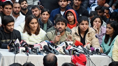 The protest of India's top wrestlers against sexual assault continued for the second day on Thursday at Delhi's Jantar Mantar.