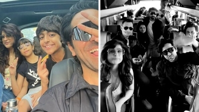 Ayushmann Khurrana is on vacation with Tahira Kashyap, and kids Varushka and Virajveer. Ayushmann Khurrana is on vacation with Tahira Kashyap, and kids Varushka and Virajveer.