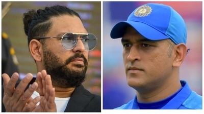 Yuvraj Singh was called out by a host of MS Dhoni fans on Twitter (PTI-Getty Images) Yuvraj Singh was called out by a host of MS Dhoni fans on Twitter (PTI-Getty Images)