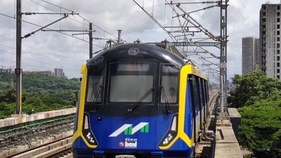 PM Modi will inaugurate the two Mumbai metro lines, estimated to cost around  ₹12,600 crore, at 6 pm today. (ANI/Twitter)