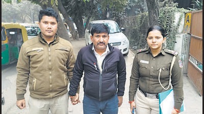 Harish Chandra was nabbed soon after the incident. (HT Photo) Harish Chandra was nabbed soon after the incident. (HT Photo)