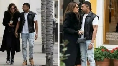 Honey Singh with girlfriend Tina Thadani. Honey Singh with girlfriend Tina Thadani.