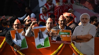 Shiv Sena (UBT) welcomes PM Modi to Mumbai with a sneer. (AFP/Representational) Shiv Sena (UBT) welcomes PM Modi to Mumbai with a sneer. (AFP/Representational)