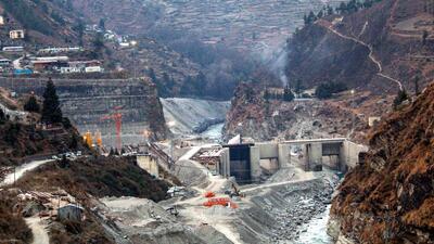 Joshimath: Tapovan Vishnugad Hydropower Plant of NTPC, in Joshimath, Thursday, Jan. 19, 2023. (PTI Photo) (PTI01_19_2023_000334B) (PTI)
