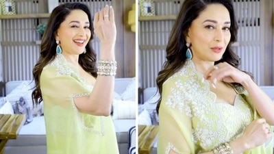 Madhuri Dixit dances to Ghodey Pe Sawaar song.