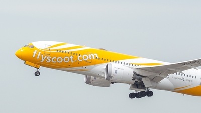 The Scoot Airline flight was scheduled to depart at 7.55pm but it took off at 3pm. (File pic)