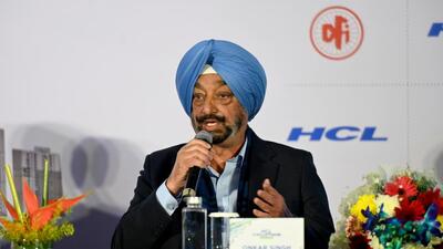 Secretary general of Asian Cycling Confederation Onkar Singh addresses a press conference at Sector 18 in Noida on Thursday. (Sunil Ghosh/HT Photo) Secretary general of Asian Cycling Confederation Onkar Singh addresses a press conference at Sector 18 in Noida on Thursday. (Sunil Ghosh/HT Photo)