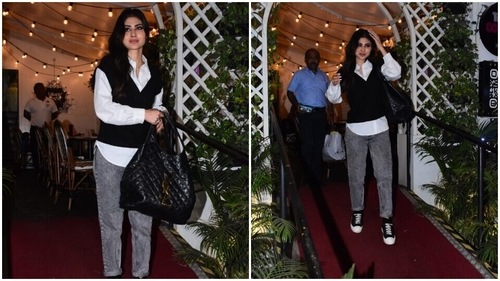 Mouni posed for the cameras. (HT Photos/Varinder Chawla) Mouni posed for the cameras. (HT Photos/Varinder Chawla)