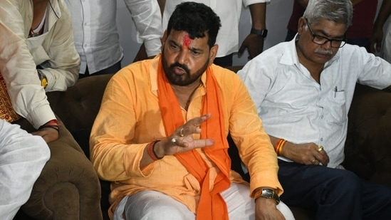 WFI president and BJP MP Brij Bhushan Sharan Singh is accused of sexual harassmenrt.(File)