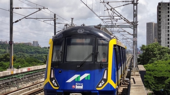 PM Modi will inaugurate the two Mumbai metro lines, estimated to cost around <span class='webrupee'>₹</span>12,600 crore, at 6 pm today. (ANI/Twitter)