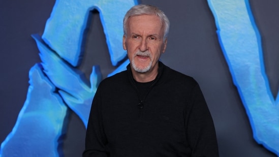 James Cameron at the premiere of Avatar; The Way of Water