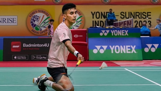 The second game saw Gemke cut down on his unforced errors even as Lakshya's execution faltered.(PTI) The second game saw Gemke cut down on his unforced errors even as Lakshya's execution faltered.(PTI)