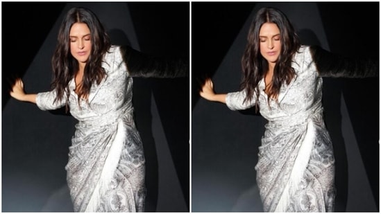 Neha looked stunning as ever in a silk silver gown as she posed for the pictures and made her fans swoon.&nbsp;(Instagram/@nehadhupia)