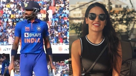 Hardik Pandya's wife Natasa Stankovic took to Instagram stories and expressed her displeasure over his controversial dismissal. (BCCI/Twitter)