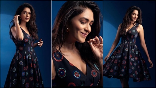 Mrunal Thakur has a huge fan following due to his likable demeanor and excellent acting skills.  The outfit she chose also received many compliments from men.  She proves that less is more by wearing a chic and gorgeous black dress in her most recent photo shoot.(Instagram/@mrunalthakur)
