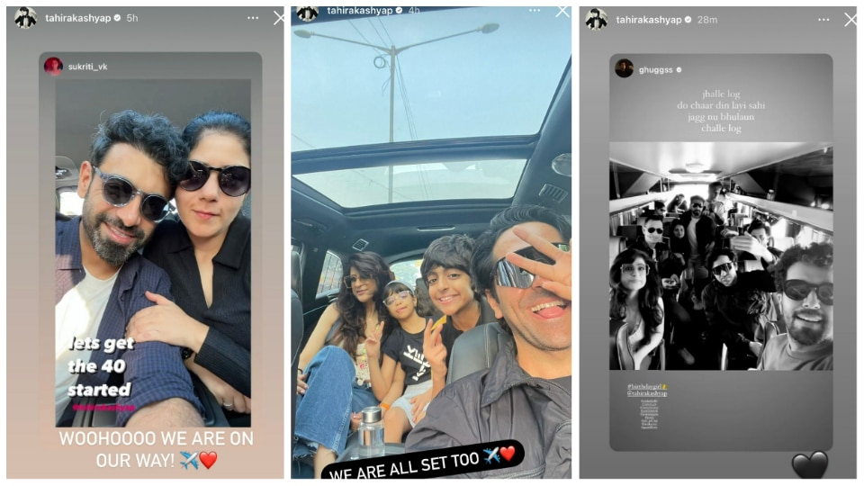 Tahira Kashyap documents her birthday vacation pictures while Instagram Stories.