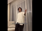 Jung Kook 'dancing' to Wakhra Swag.(Instagram/@Jimin's Jam) Jung Kook 'dancing' to Wakhra Swag.(Instagram/@Jimin's Jam)