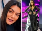 Sushmita Sen pours love on Harnaaz Sandhu for her tribute at the Miss Universe 2022 pageant. Sushmita Sen pours love on Harnaaz Sandhu for her tribute at the Miss Universe 2022 pageant.