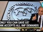 'ONLY YOU CAN SAVE US': PAK ACCEPTS ALL IMF DEMANDS 'ONLY YOU CAN SAVE US': PAK ACCEPTS ALL IMF DEMANDS