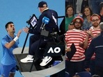 Novak Djokovic complained to the chair umpire Fergus Murphy about the deliberate provocation being directed towards him. in the match(Reuters) Novak Djokovic complained to the chair umpire Fergus Murphy about the deliberate provocation being directed towards him. in the match(Reuters)