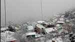 Snow covered Joshimath on Friday amid land subsidence crisis. (HT Photo/Rajeev Kala) Snow covered Joshimath on Friday amid land subsidence crisis. (HT Photo/Rajeev Kala)